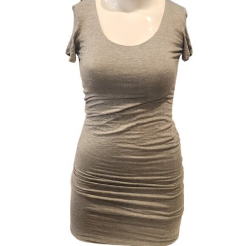 [Popular Basics] Gray Scoop Neck Maxi Dress - Size L